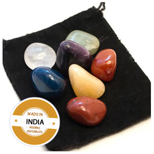 Set de Piedras Tamboreadas Colores de los Chakras