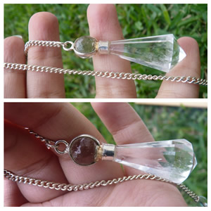 Pendulo en Cuarzo Cristal (Md. Lagrima) - Imagen 2