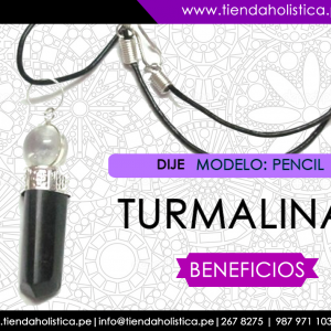 Dije en Turmalina Negra