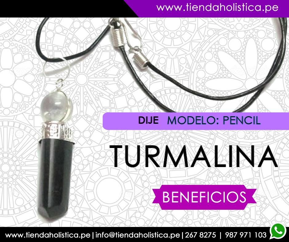 Dije en Turmalina Negra