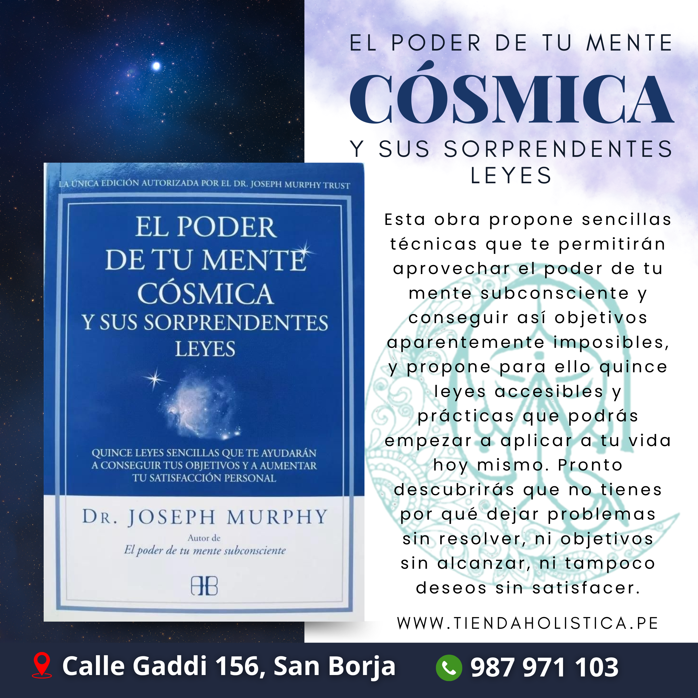 LIBRO EL PODER DE TU MENTE CÓSMICA