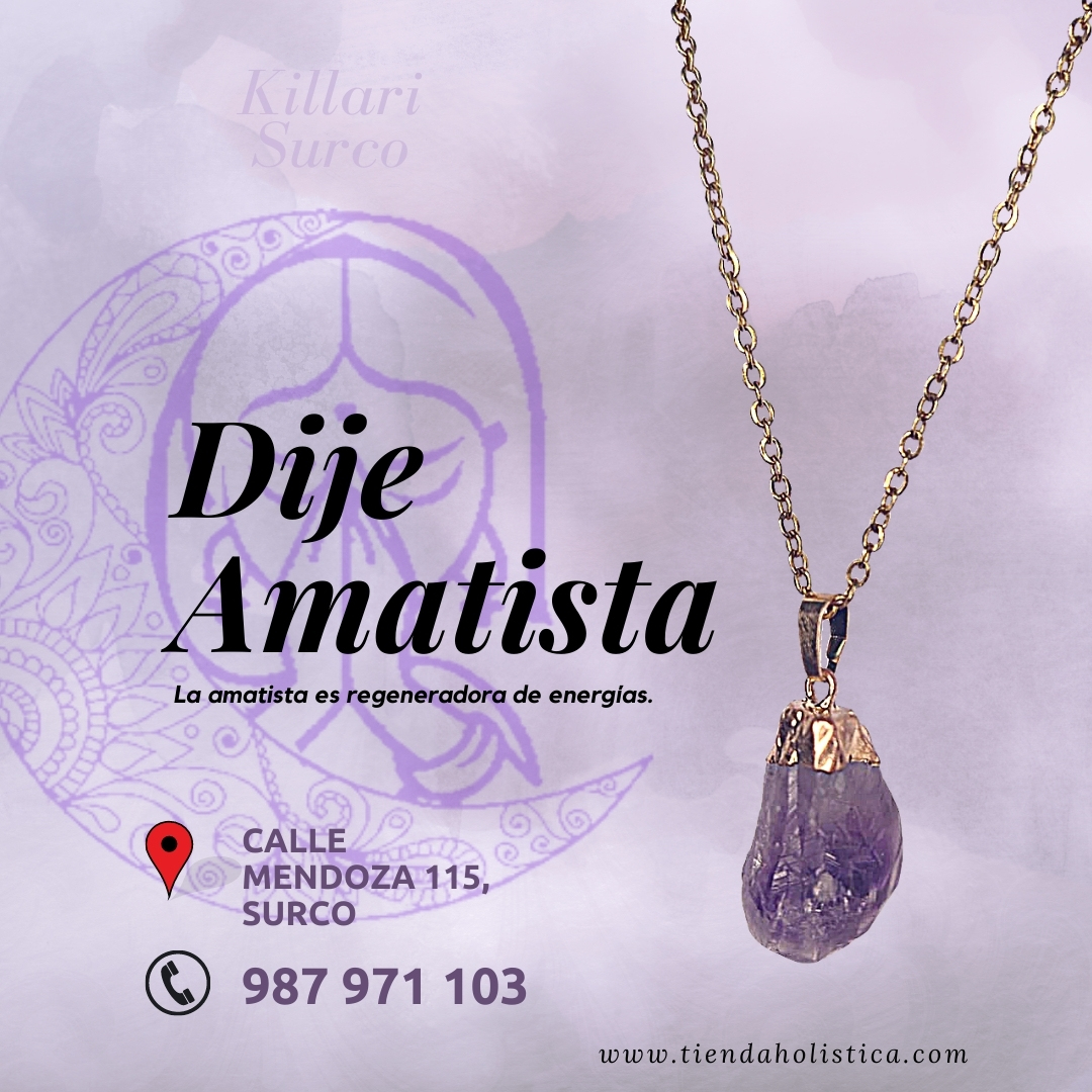 Dije Amatista Natural
