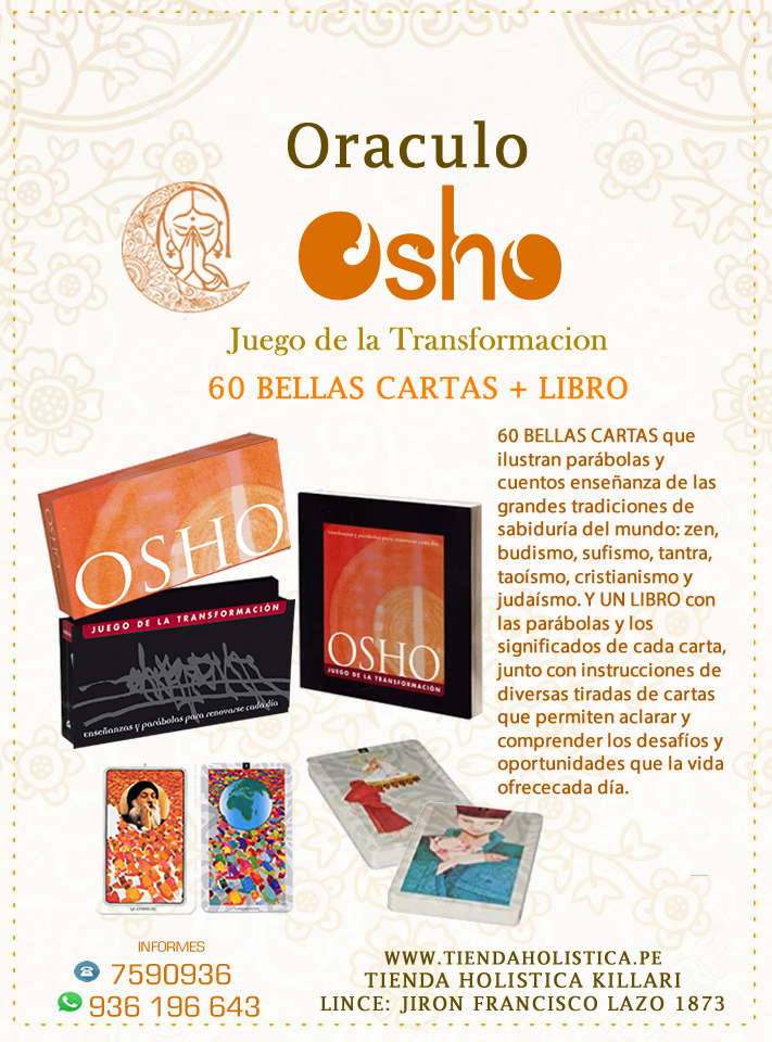 Oráculo Osho Juego de la Transformación, Tienda Holistica Killari
