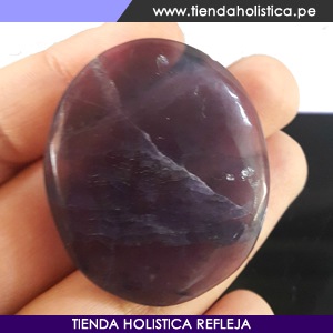 Piedra Fluorita Plana Ideal Para Terapia Alternativa - Imagen 3