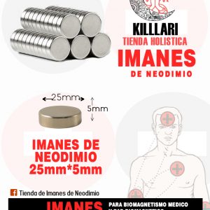 Iman de Neodimio 25mm X 5mm