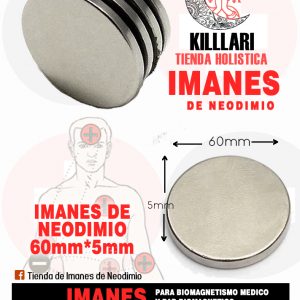 Imán de neodimio 60x5