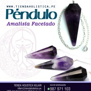 Pendulo Amatista Facetado
