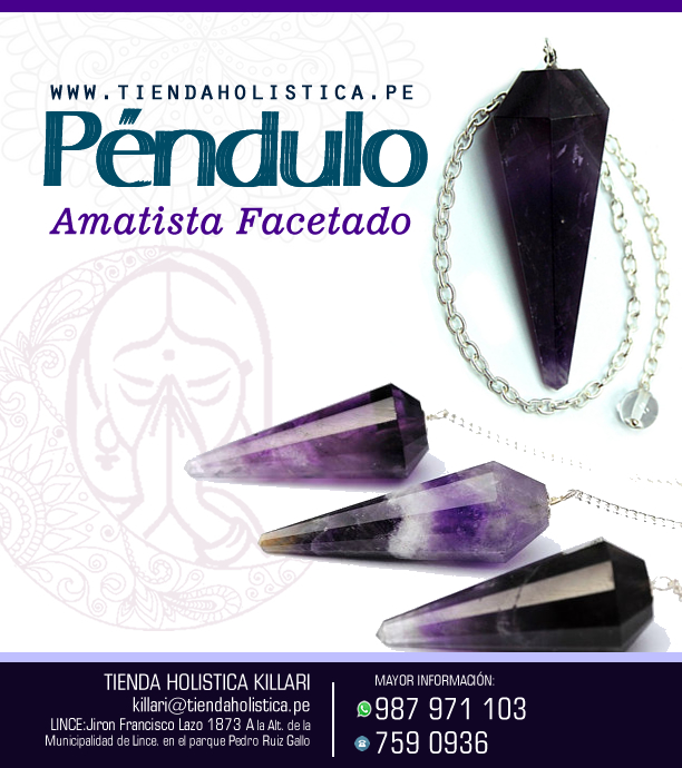 Pendulo Amatista Facetado