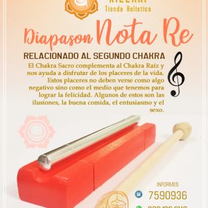 Diapasón  Terapéutico Nota Re 2do Chakra - Sexual