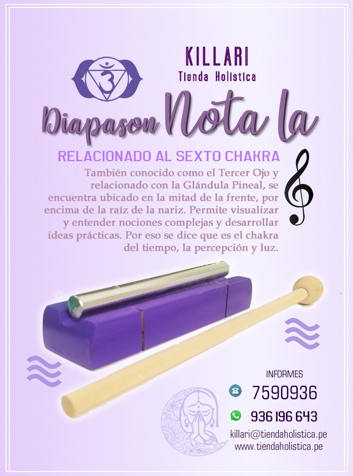 Diapason Terapeutico Nota "La" 6to Chakea - Tercer ojo