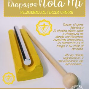 Diapasón Terapéutico Nota MI 3er Chakra - Plexo Solar
