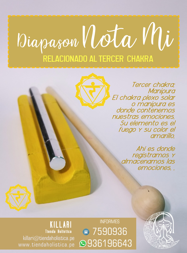 Diapasón Terapéutico Nota MI 3er Chakra - Plexo Solar