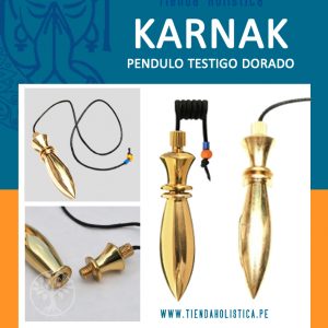 Pendulo Karnak Dorado Testigo de Metal