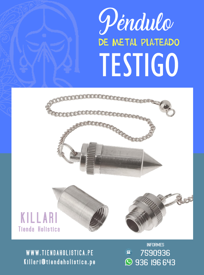 Pendulo Testigo Plateado