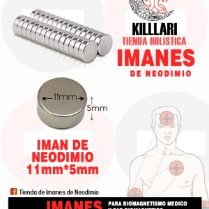 Iman de Neodimio 11mm X 5mm