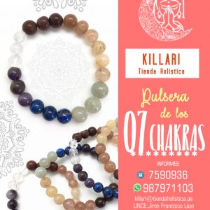 Pulsera elástica 7 chakras