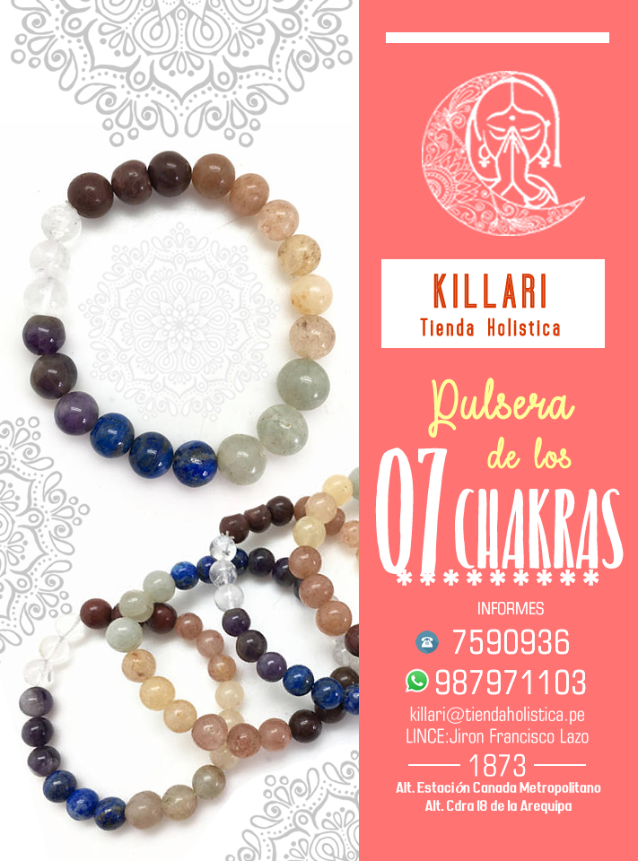 Pulsera elástica 7 chakras