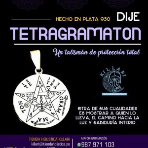 TETRAGRAMATON Hecho en plata 950