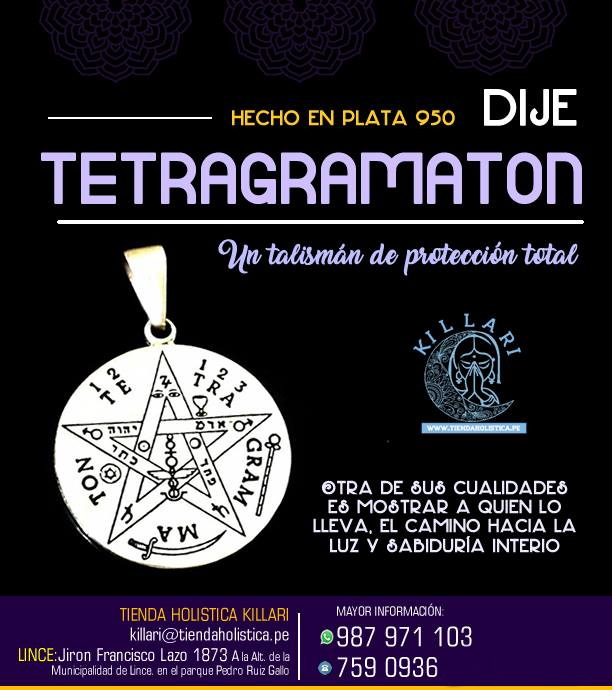 TETRAGRAMATON Hecho en plata 950