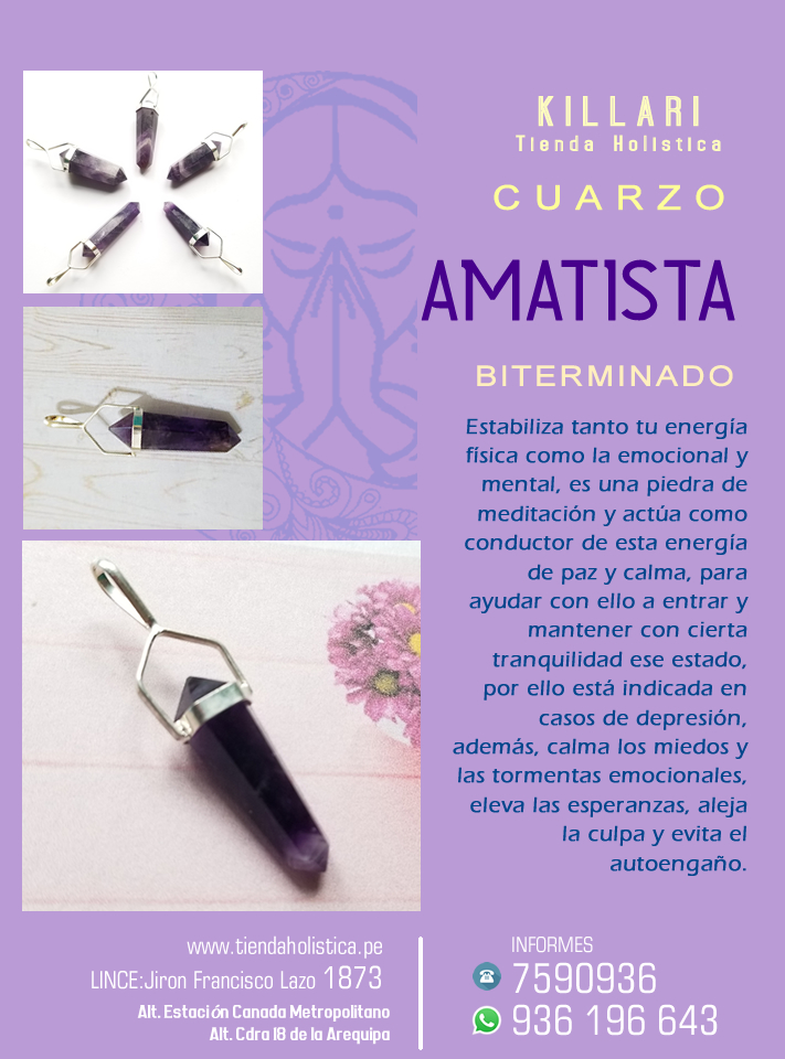 Dije Amatista Biterminado