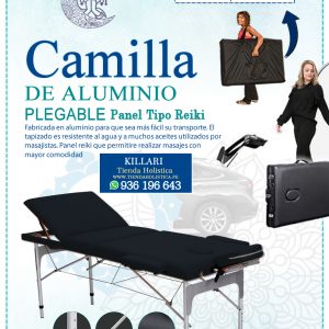 Camilla Plegable de Aluminio de 03 Cuerpos