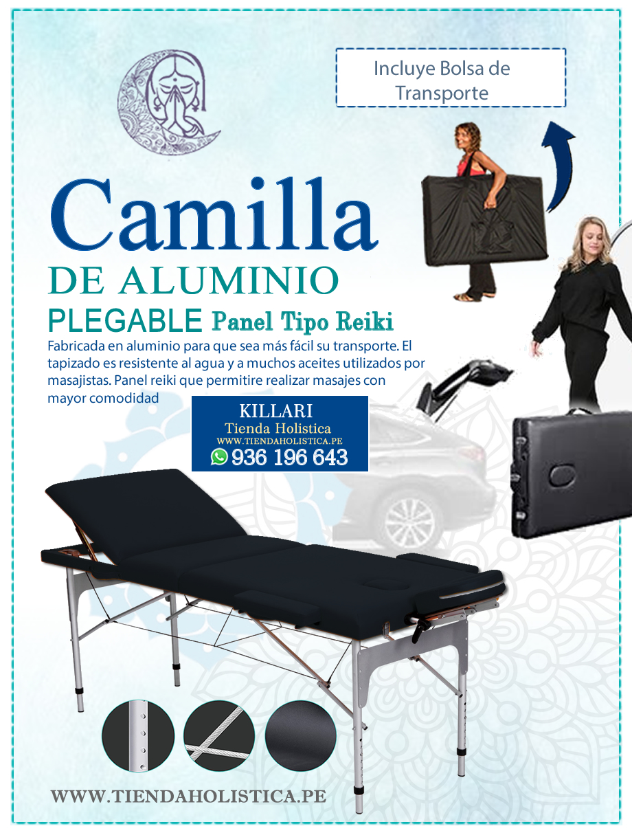 Camilla Plegable de Aluminio de 03 Cuerpos