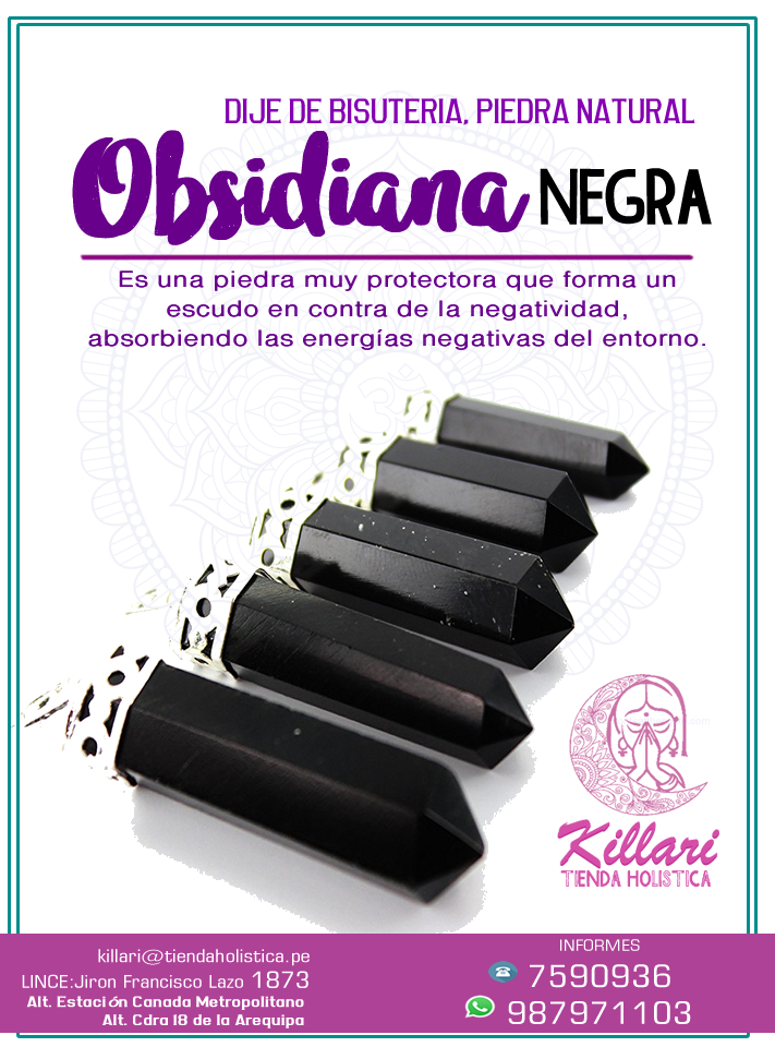 Dije de Obsidiana Negra