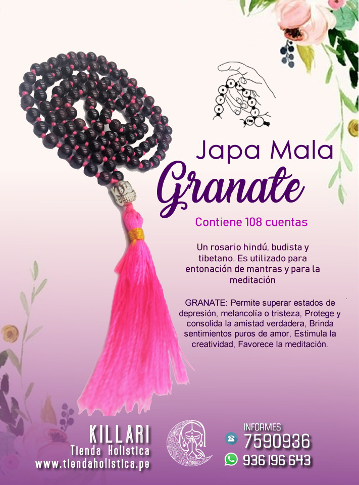 Japa Mala de Granate