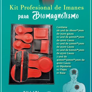 KIT PROFESIONAL DE IMANES PARA BIOMAGNETISMO MEDICO BASE