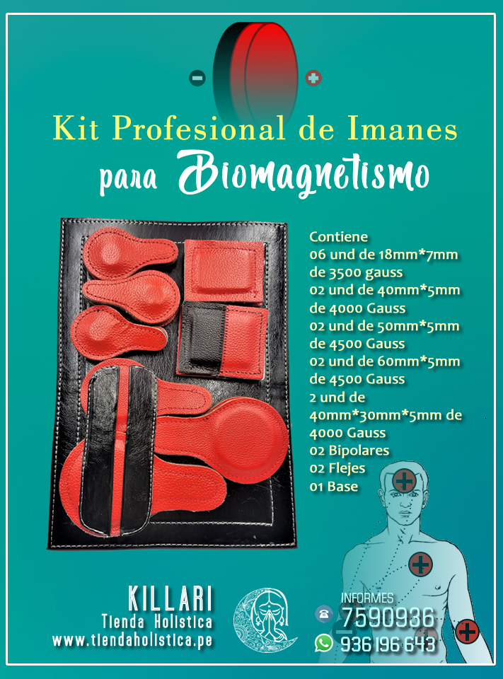 KIT PROFESIONAL DE IMANES PARA BIOMAGNETISMO MEDICO BASE
