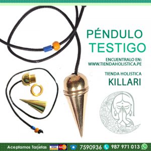 Pendulo Cono Testigo Dorado